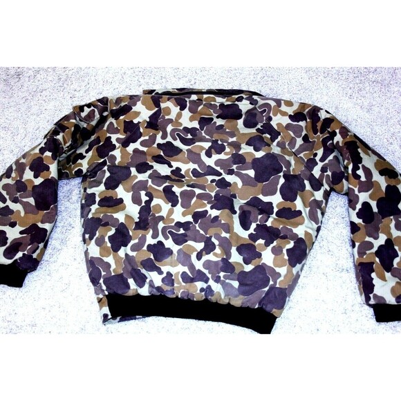 Vintage Gamehide Insulate Waterproof Duck Hunter Camo Hood Hunting Mens Jacket L - Picture 11 of 12